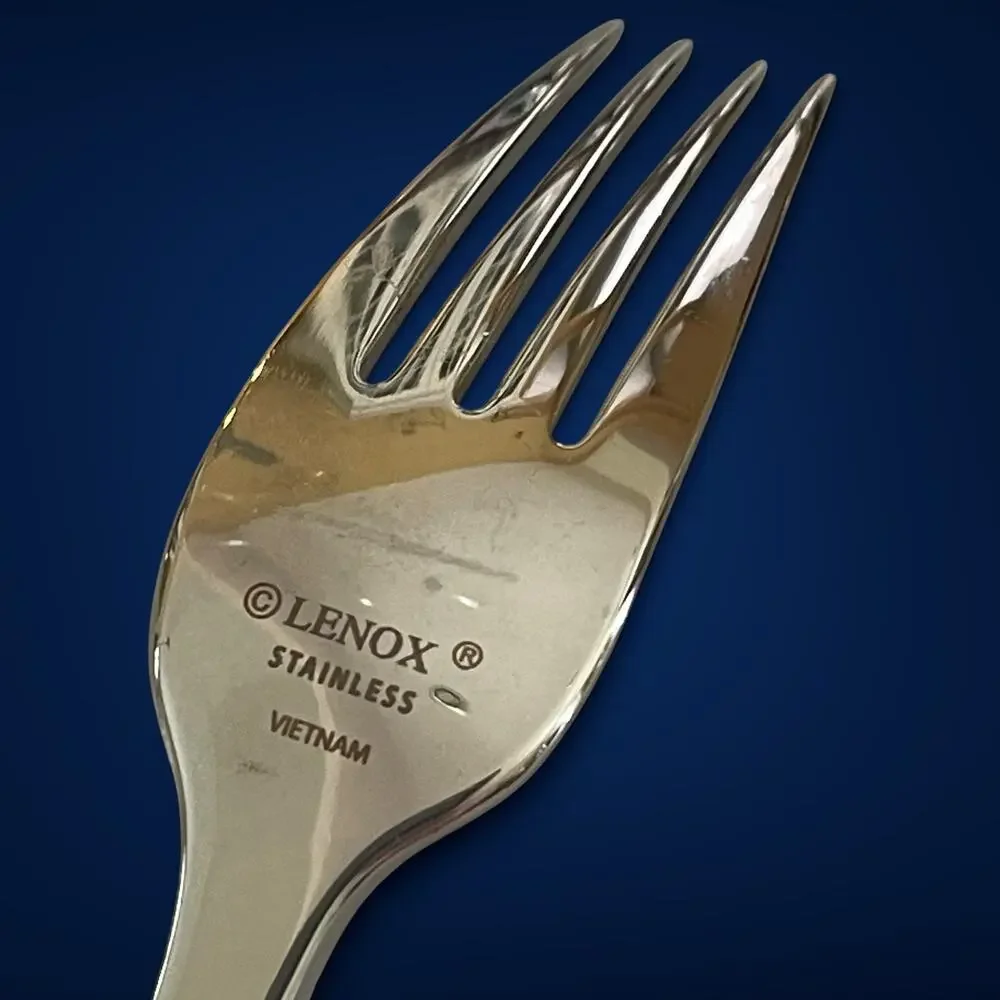 Lenox Roxbury Red 1 Salad Fork Stainless Steel Flatware Replacement Modern
